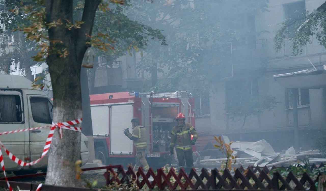 Russia launches massive airstrike on Ukraine, killing 3, wounding dozens