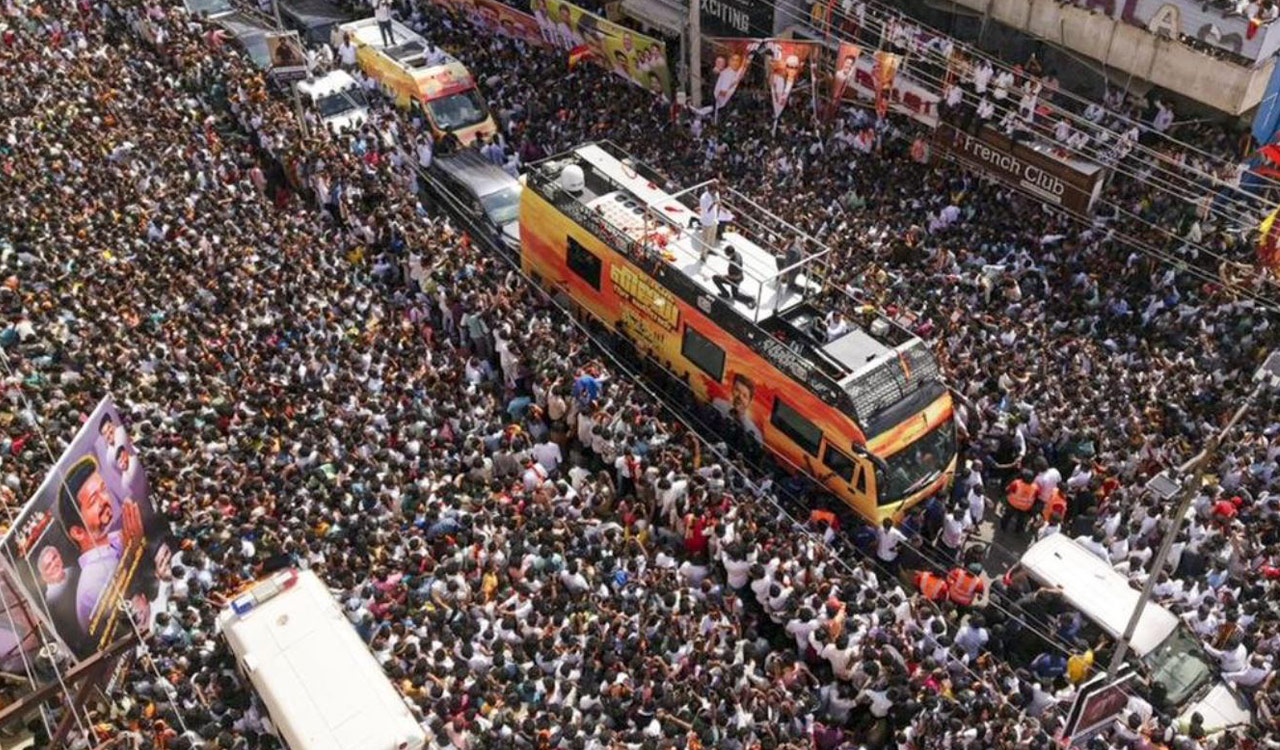 TN stampede: Toll goes up to 38, crowds surged due to delayed arrival of Vijay, says DGP