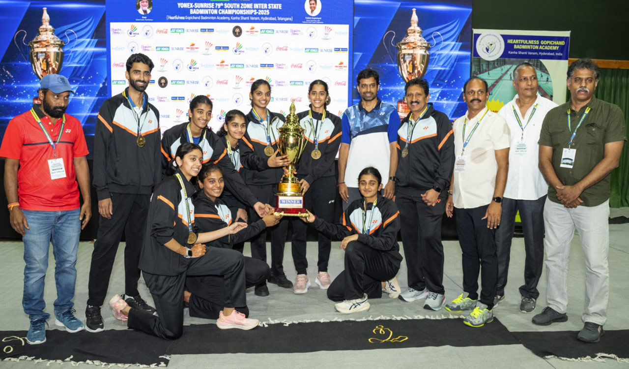 Telangana wins junior titles at South Zone badminton championship