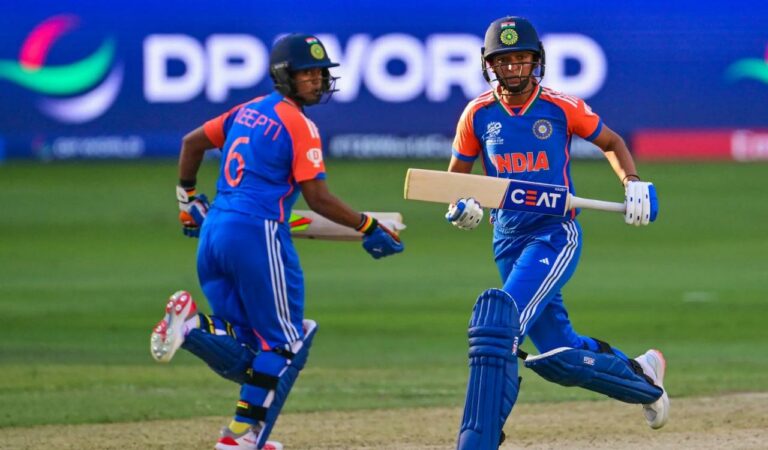 India’s women’s team were fined 10% of their match fee for a slow over-rate in the third ODI against Australia, with captain Harmanpreet Kaur accepting the sanction without a hearing.