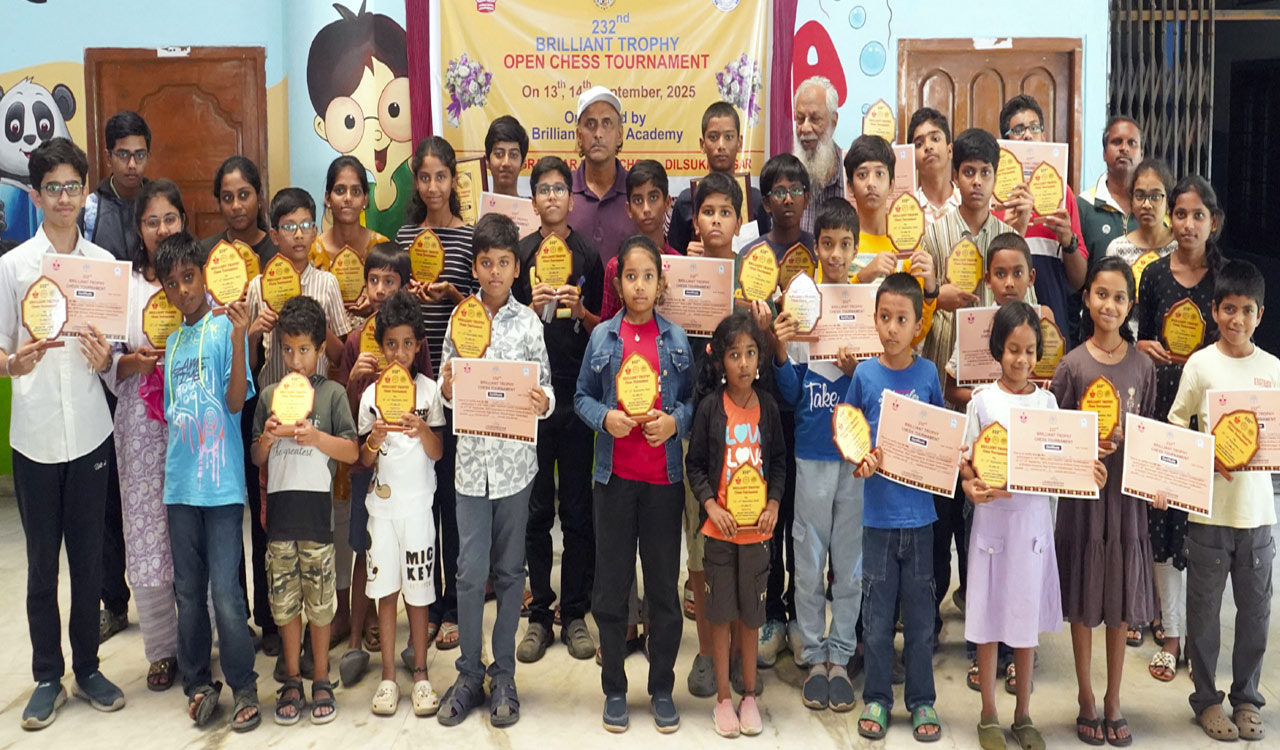 Rishi Pallagani, Charantej shine in Brilliant Trophy chess tournament