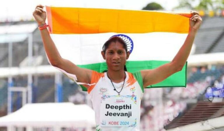 India’s Deepthi Jeevanji qualified for the Women’s 400m T20 final at the World Para Athletics Championships 2025, clocking 58.35 seconds in her heat. The medal round will be held at 7:23 pm IST.