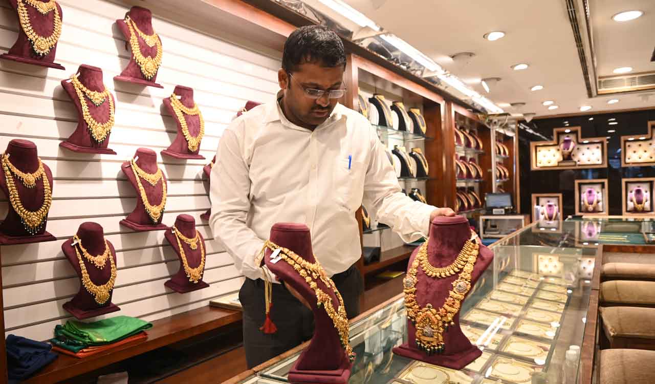 Gold prices in Hyderabad surge to record high of Rs 1.10 lakh per 10 gms