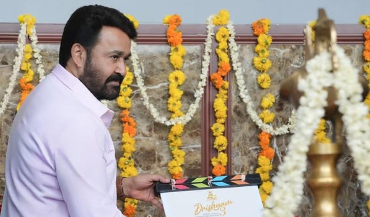 Cameras start rolling for Mohanlal’s ‘Drishyam 3’ as film enters production