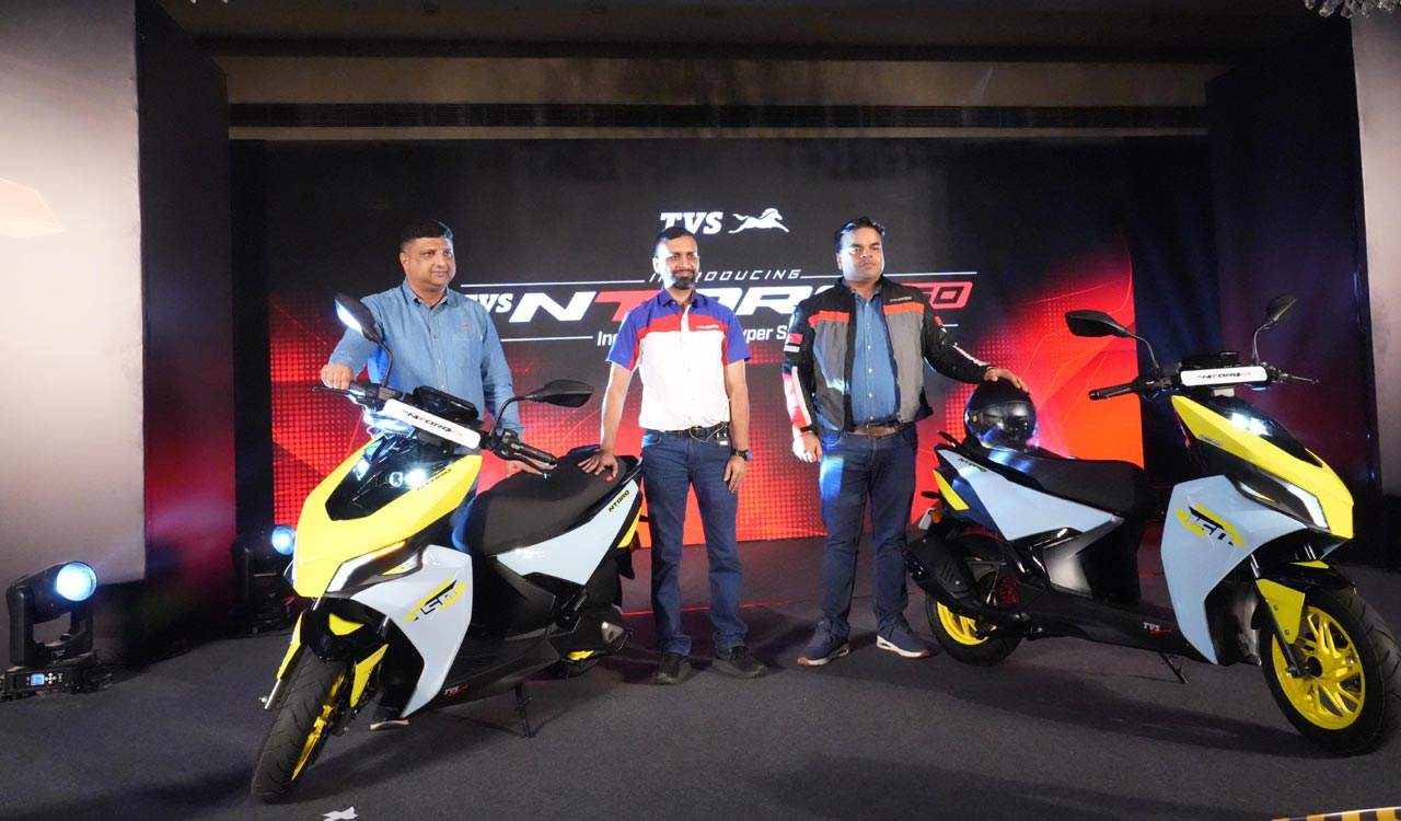 TVS launches NTORQ 150 scooter in Hyderabad
