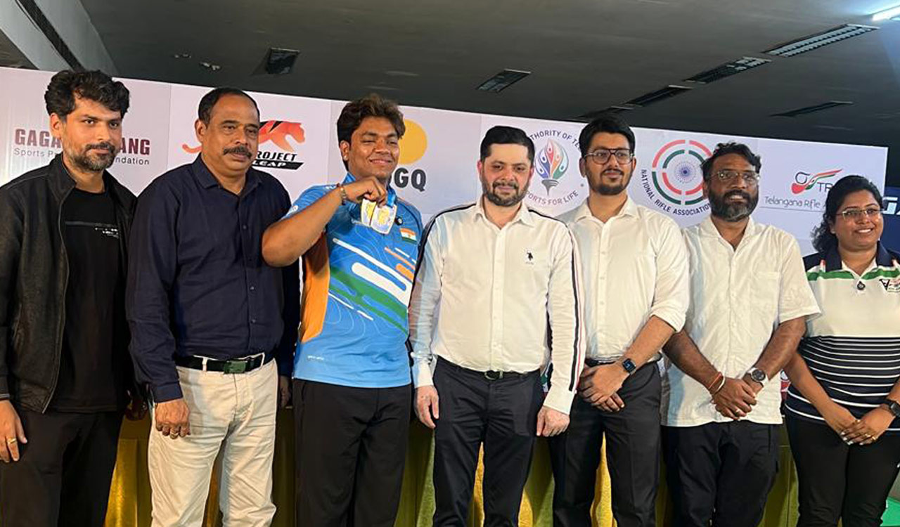 Telangana Rifle Association honours Asian Shooting Championship medallists