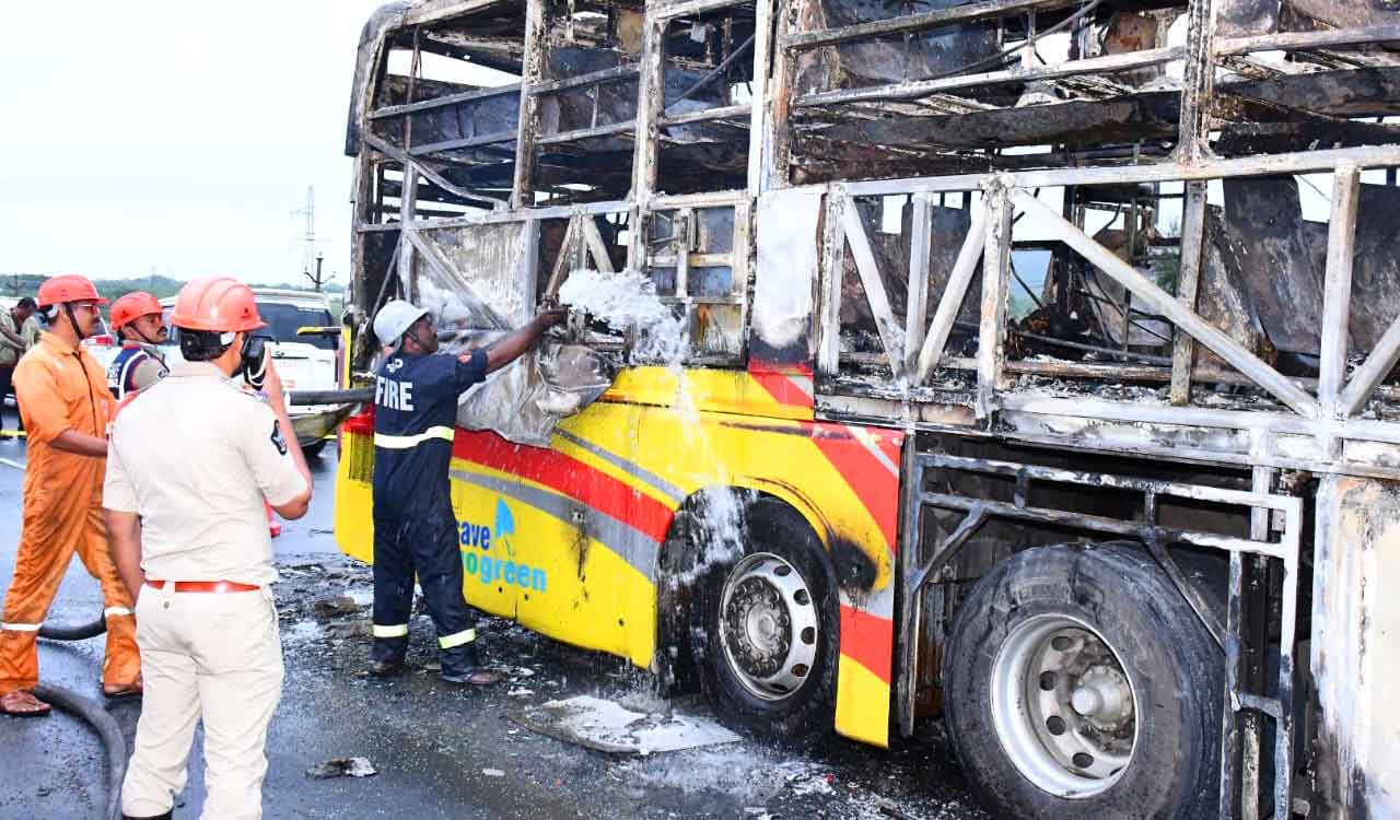 13 Telangana passengers aboard Kurnool bus; 7 injured, status of 6 unconfirmed