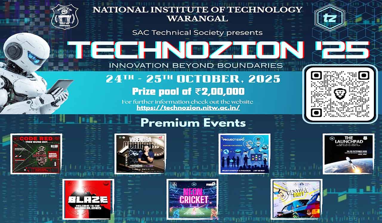 Telangana: NIT Warangal to host Technozion’25 on October 24–25