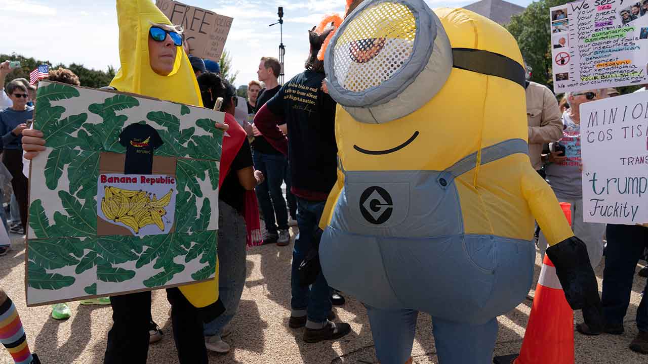 ‘No Kings’ protests against Trump bring street-party energy to cities nationwide