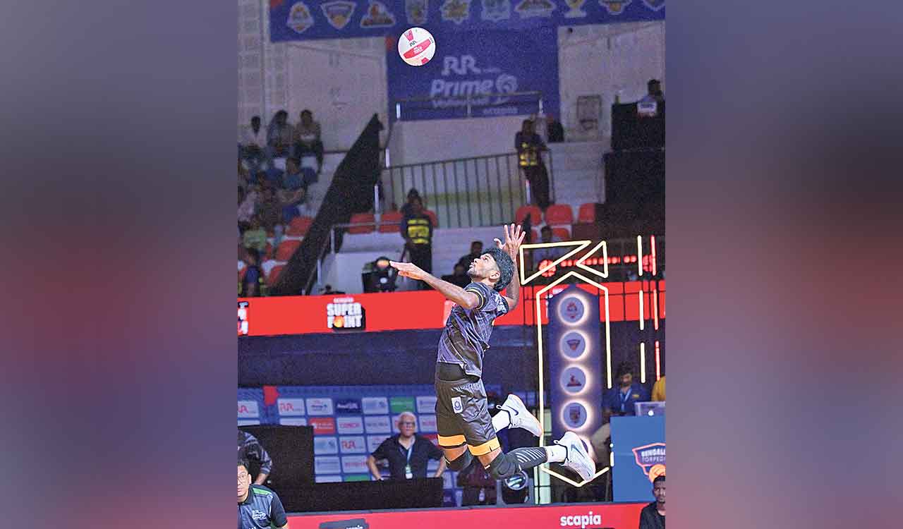 Bengaluru Torpedoes beat Kolkata Thunderbolts in Prime Volleyball League