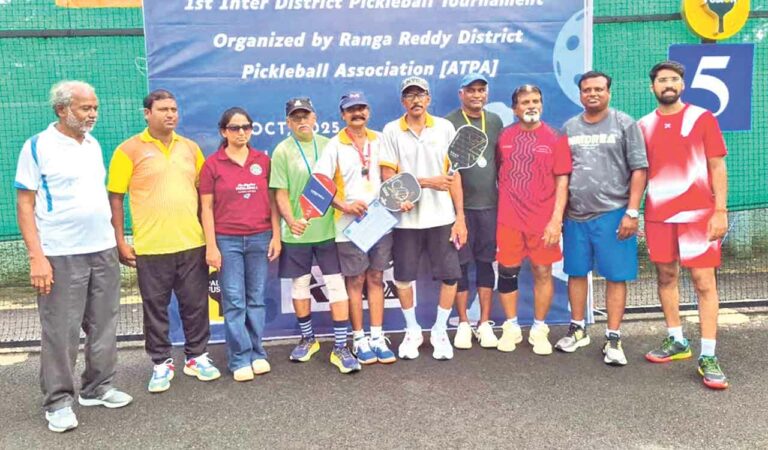 Sports Brief: Raunak bags ‘triple crown’ in district pickleball tennis tournament