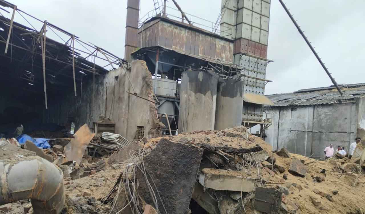 Boiler explosion injures two in Peddapalli rice mill