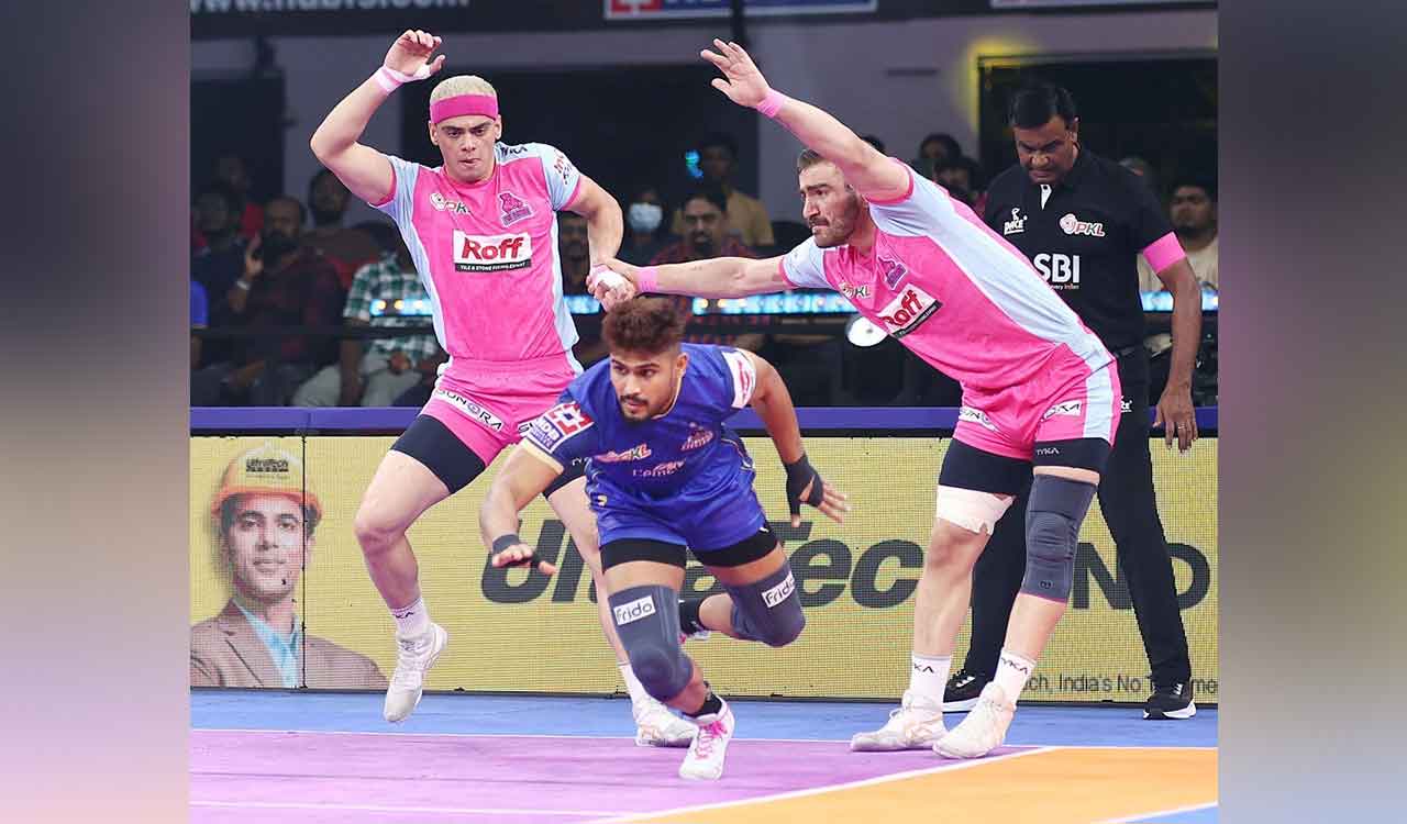 Jaipur Pink Panthers win thriller against Haryana Steelers in the Pro Kabaddi League