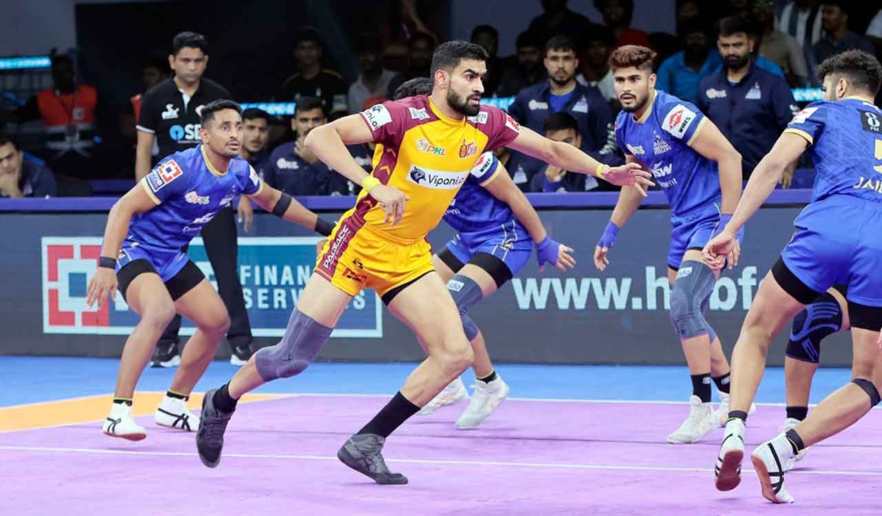 Telugu Titans win 46-29 against Haryana Steelers in Pro Kabaddi League