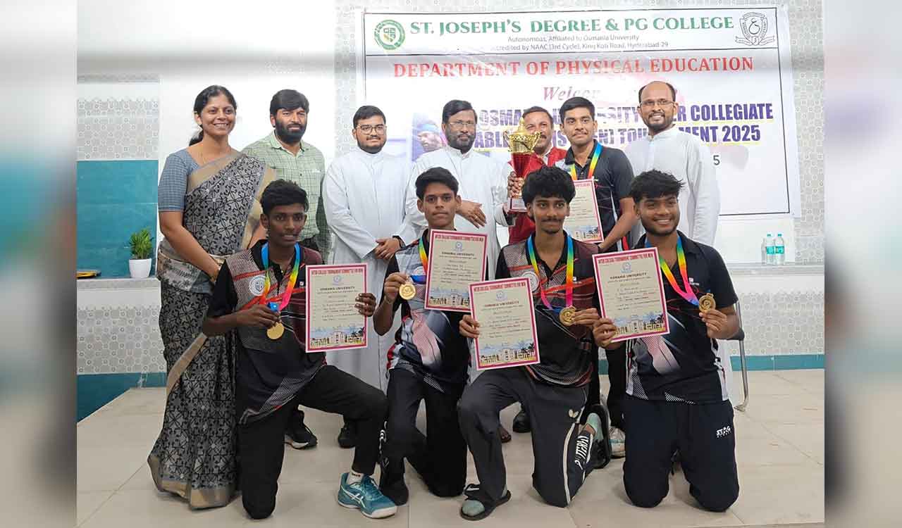 Sports Briefs: St. Joseph’s emerges champions in OU inter-college table tennis championship