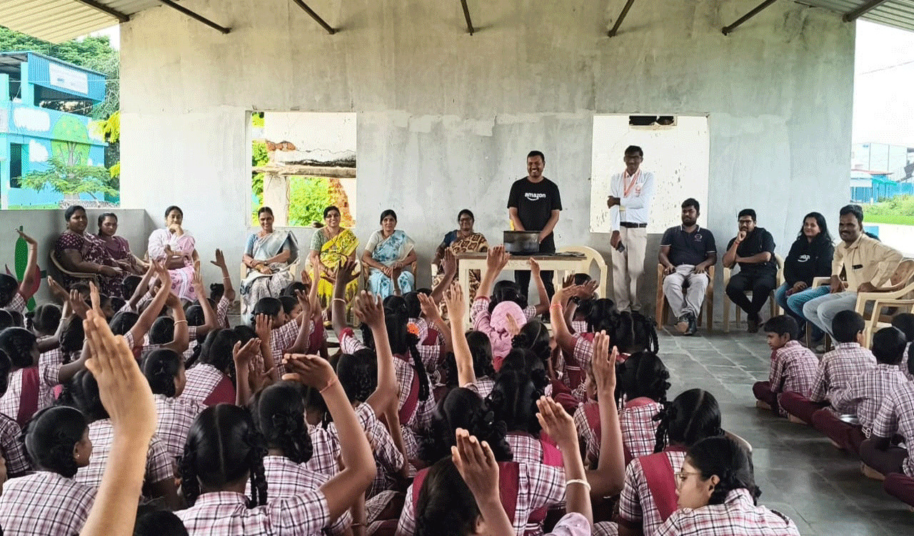 ZPHS Hythabad hosts inspiring health awareness programme by AWS, Annapoorna Trust