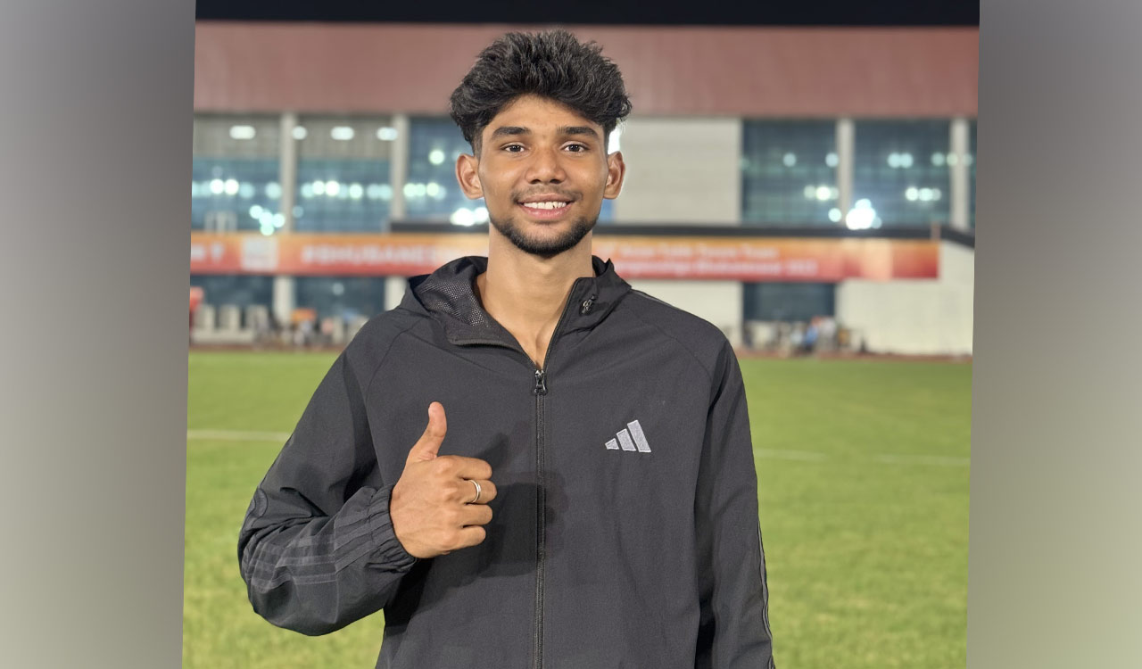 Shaik Roshan wins silver in 110m hurdles at 40th National Junior Athletics Championship