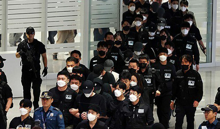 Cambodia deports 64 South Korean online scam suspects amid nationwide crackdown