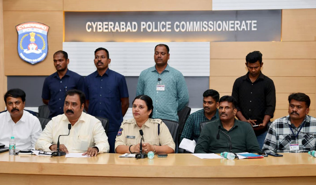 Cyberabad police arrest five for persons for aiding cyber fraudsters