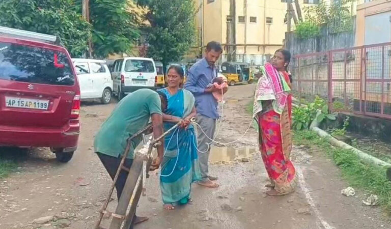Parents of newborn carry oxygen cylinders: Govt hospitals in Telangana struggle with neglect