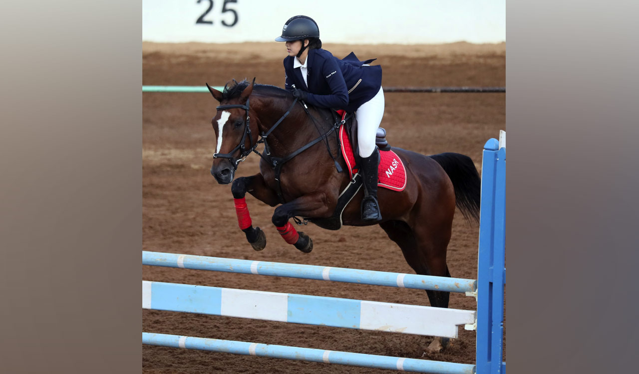 Aizah Mir claims victory in Regional Equestrian League’s juniors (90 cm) event