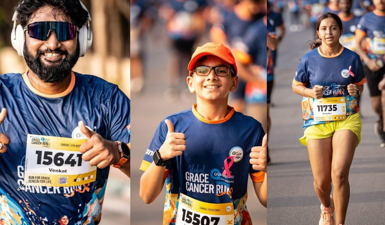 Grace Cancer Foundation hosts eighth edition of global run in Hyderabad