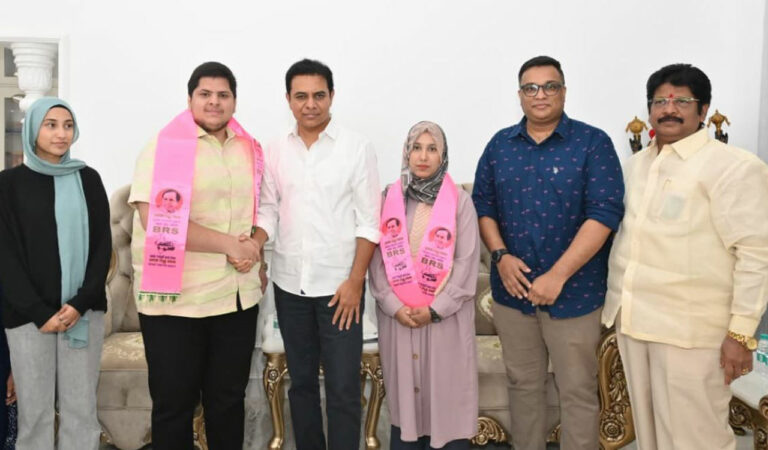 BJP Minority Morcha leaders join BRS in presence of KTR