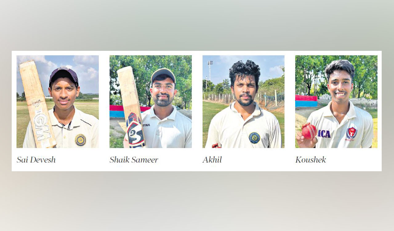 Shaik Sameer leads with double century in HCA B-Division cricket championship