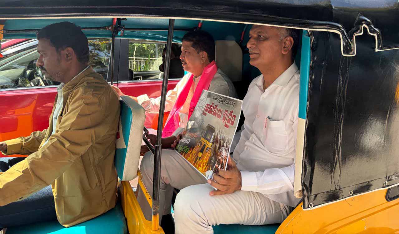 Harish Rao warns Rahul Gandhi against visiting Hyderabad without fulfilling promises to auto drivers