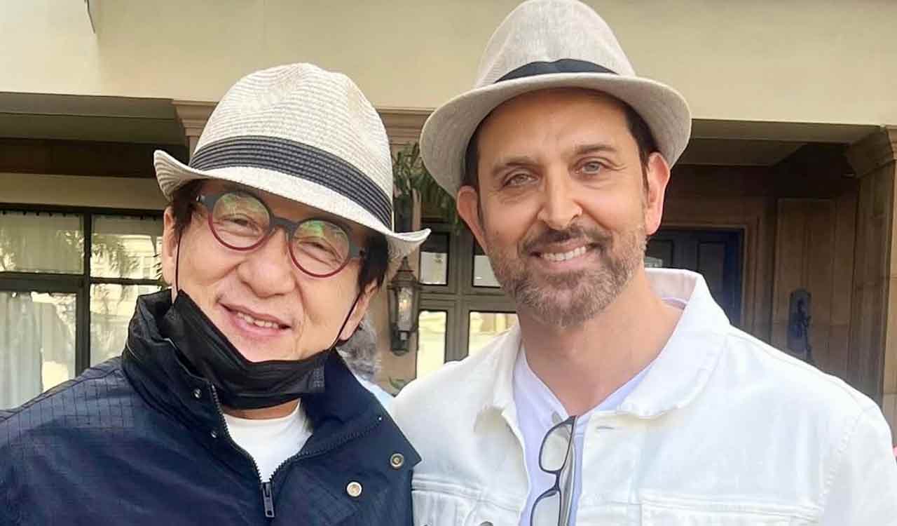 Hrithik Roshan meets Jackie Chan, says ‘my broken bones look up to your broken bones’