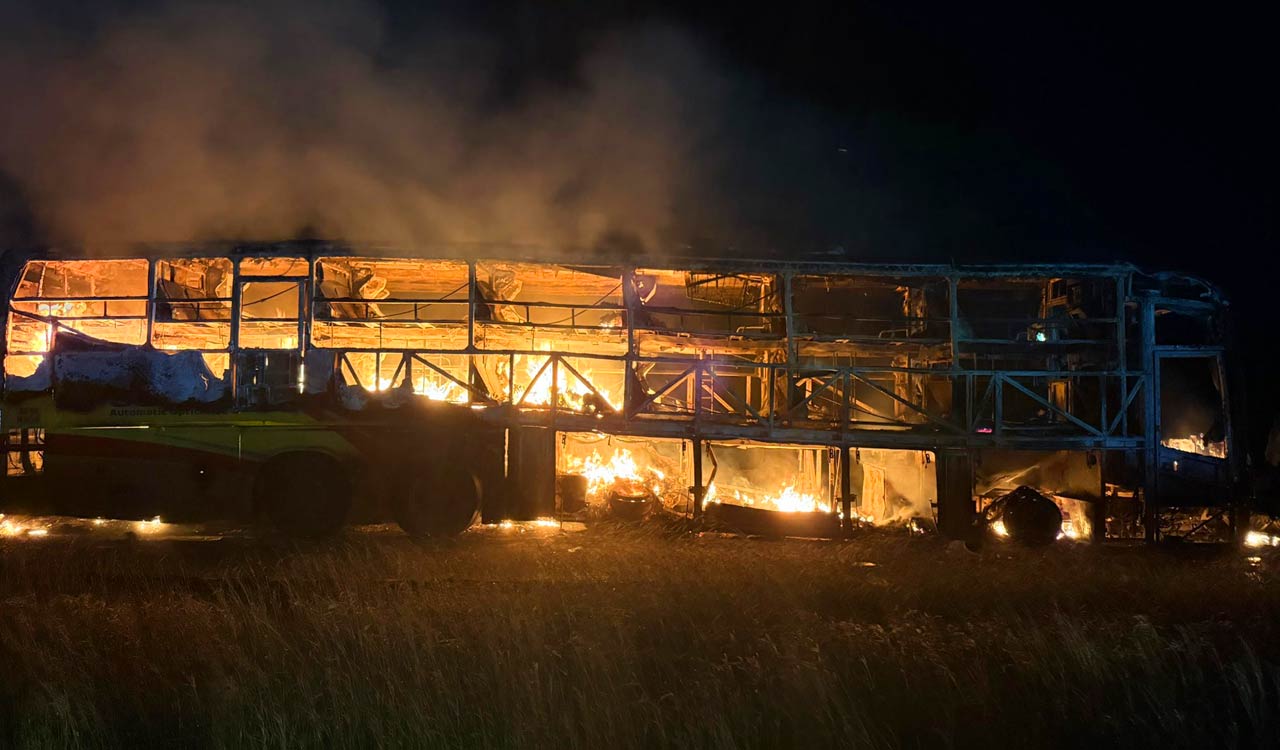 Hyderabad passenger escapes deadly bus fire near Kurnool