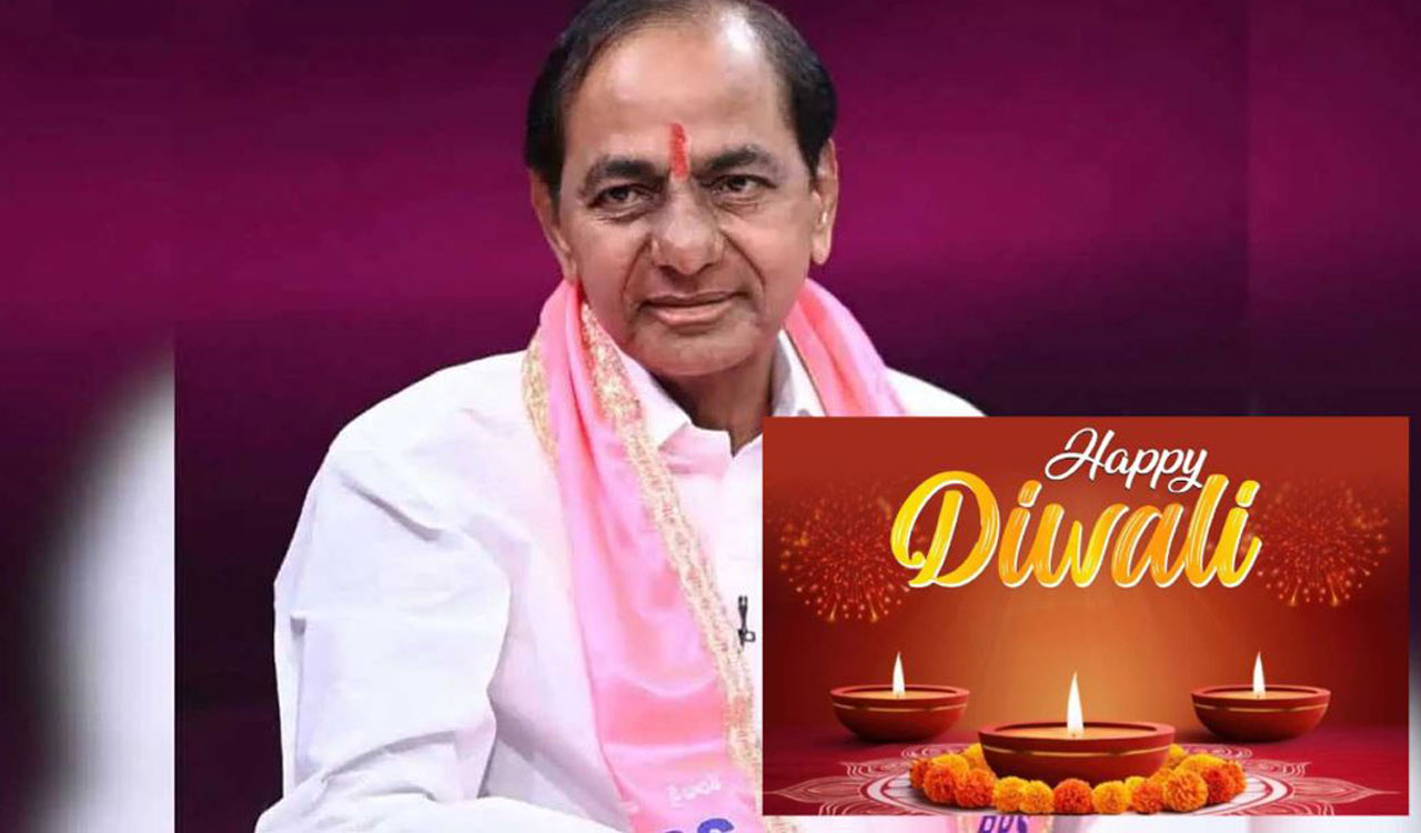 KCR wishes peace and prosperity for Telangana on Diwali