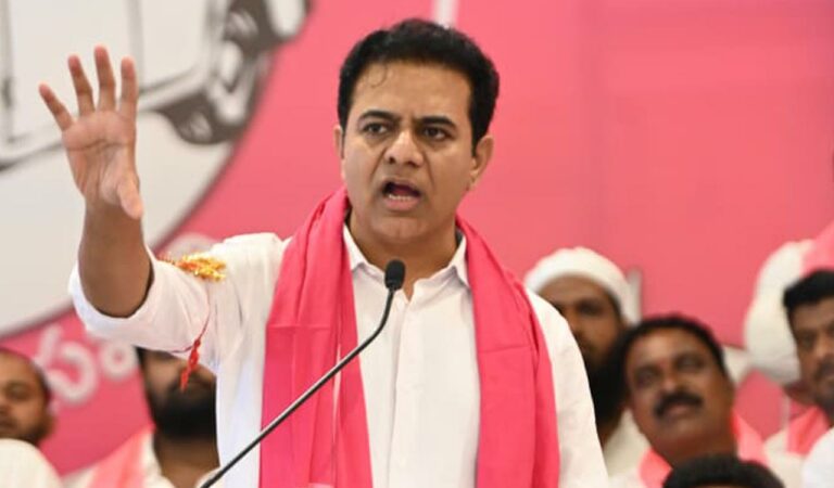 KTR accuses Congress of treating minorities as vote bank, failing to fulfil promises