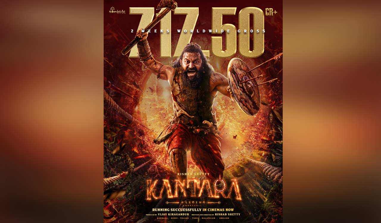 Kantara: Chapter 1 grosses Rs 717 crore worldwide in just two weeks