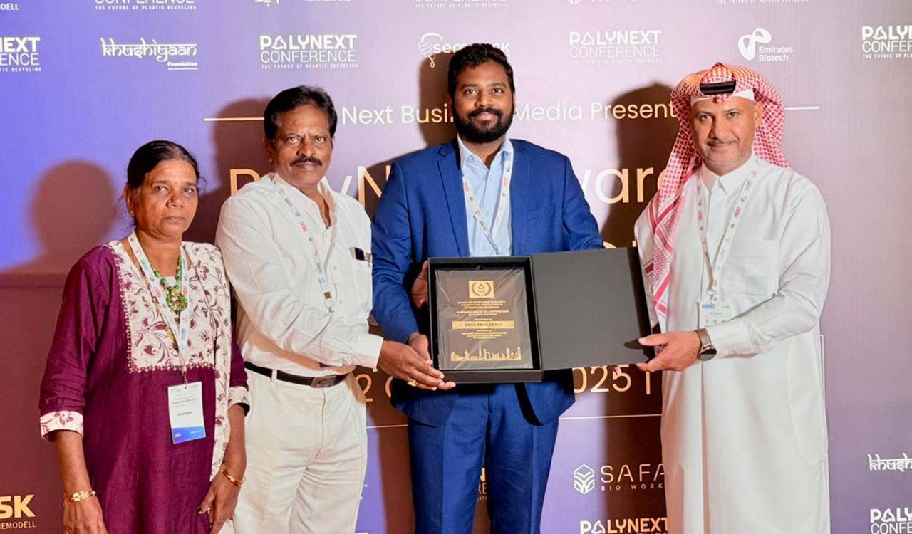 Khammam entrepreneur shines on global stage for his eco-friendly initiative