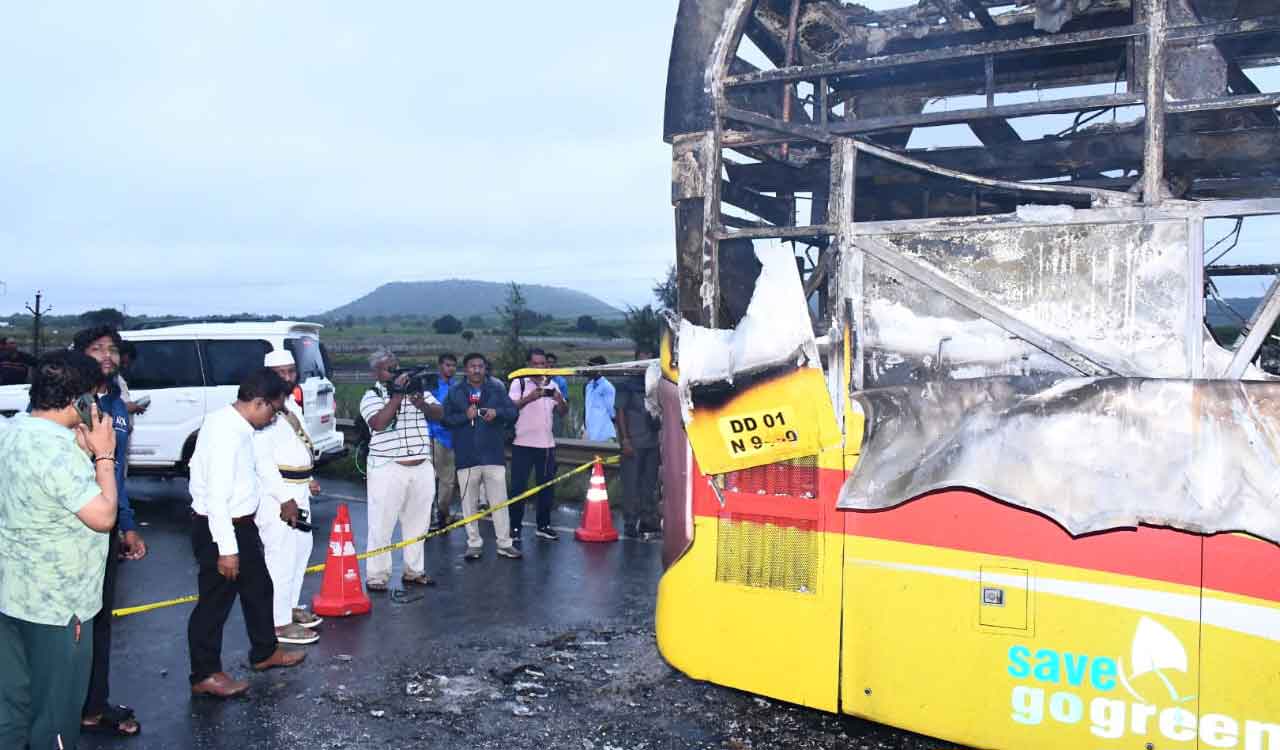 Kurnool bus mishap: Telangana government announces exgratia