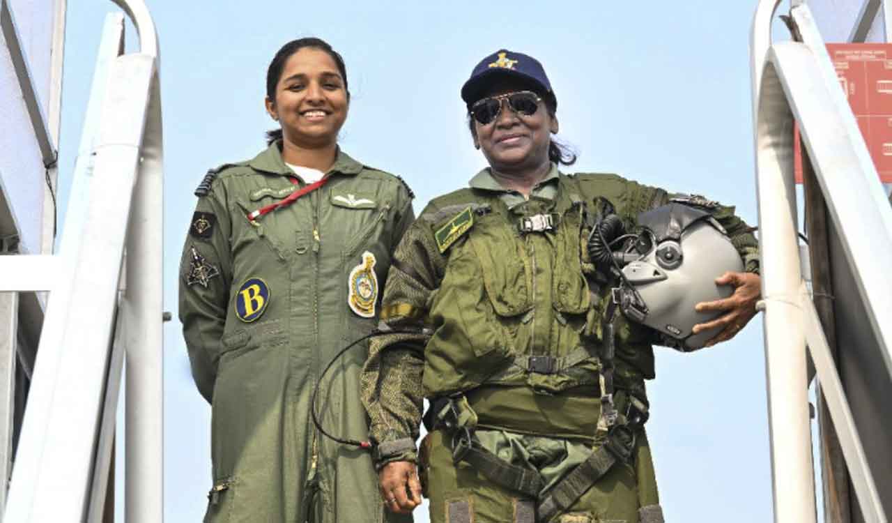 Murmu with Rafale pilot debunks Pakistan’s fake ‘Op Sindoor’ claims