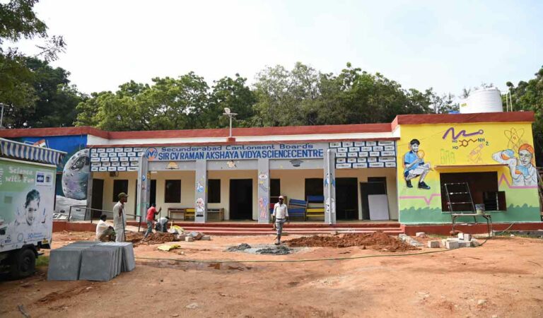 Hyderabad’s first Science Centre for slum area government school students gets ready for inauguration in Secunderabad Cantonment