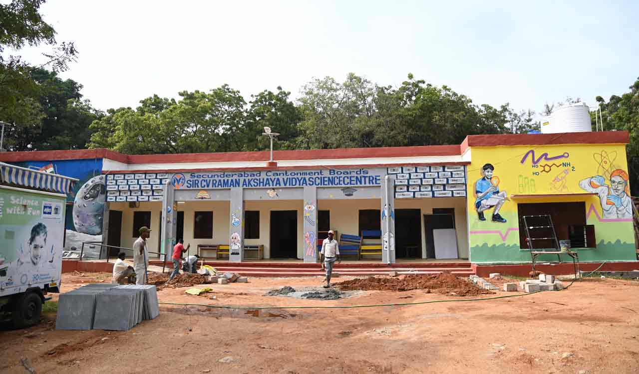 Hyderabad’s first Science Centre for slum area government school students gets ready for inauguration in Secunderabad Cantonment