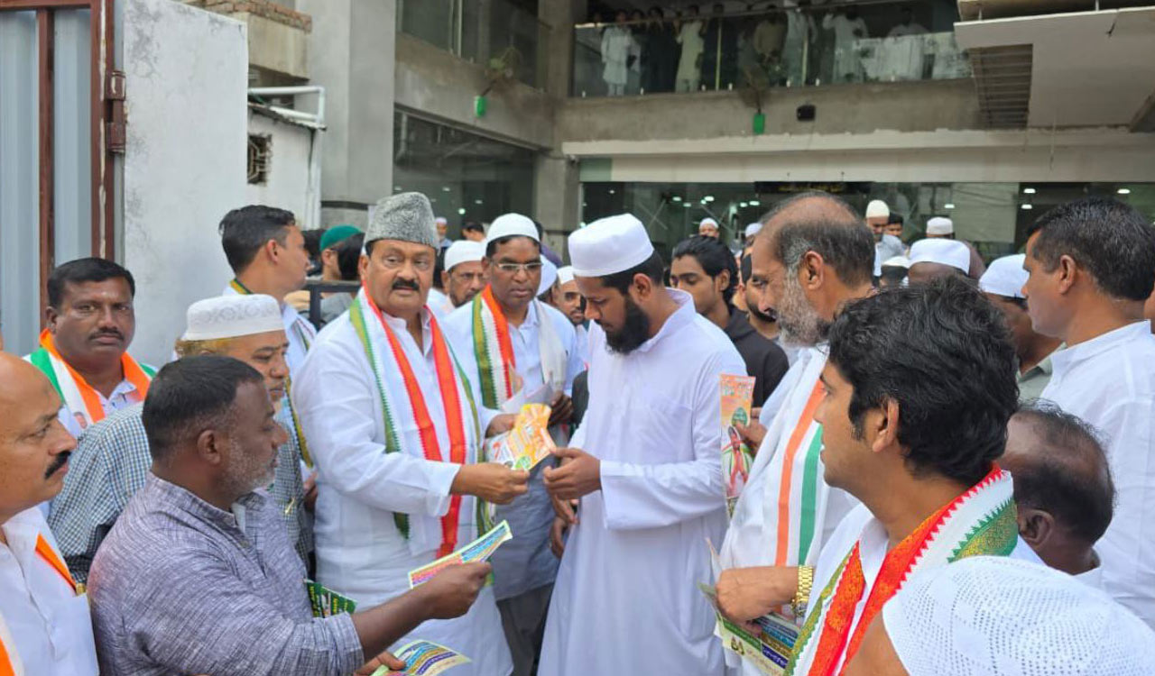 Congress leaders Shabbir Ali, Adi Srinivas face poll code heat for campaigning at religious site