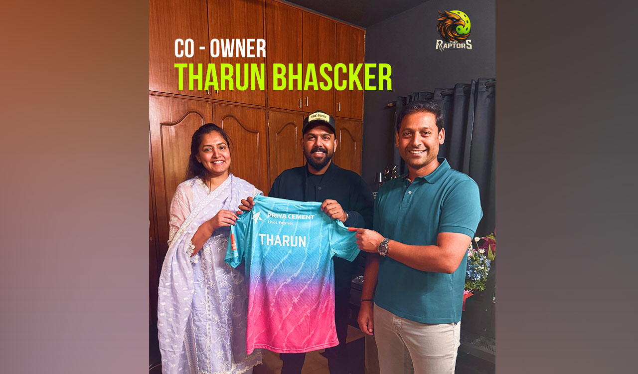 The Raptors announce Tharun Bhascker Dhaassyam as co-owner in Hyderabad Pickleball League