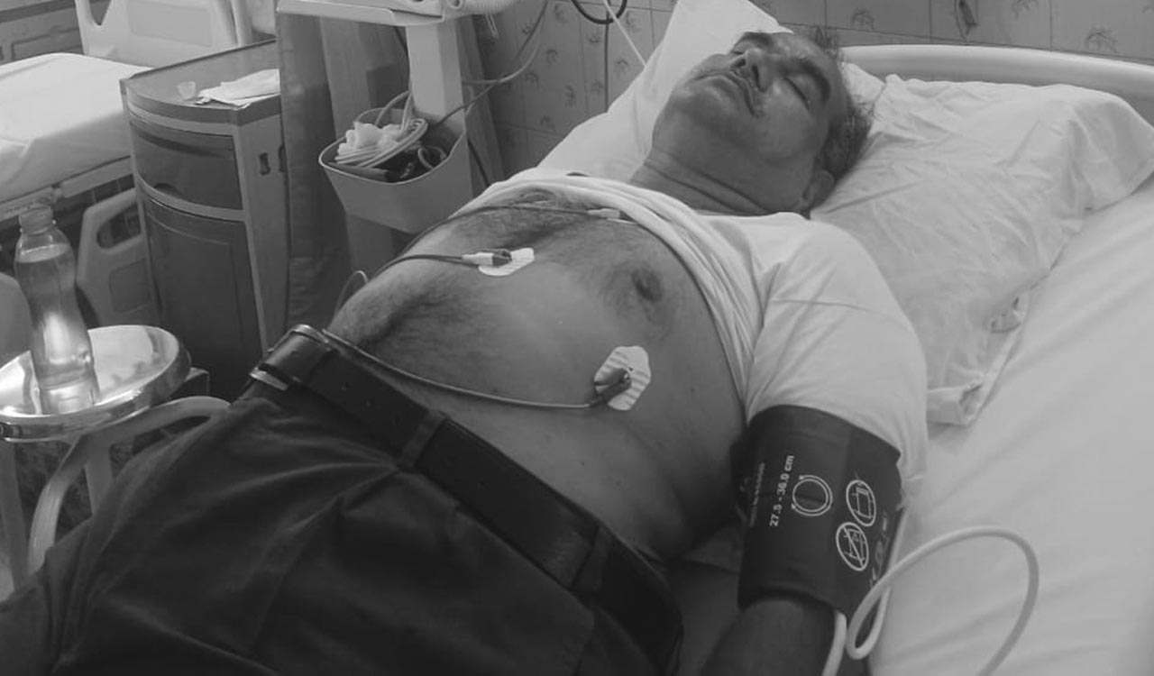 Kothagudem: Retired employee on hospital bed appeals to government for retirement benefits