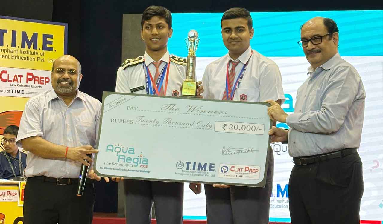 Army Public School, Bolarum wins Hyderabad Regional Finals of Aqua Regia quiz