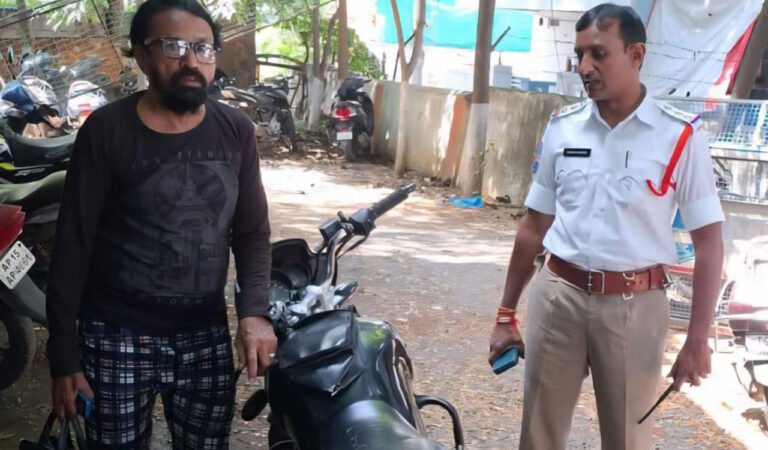 Biker racks up 277 pending challans worth Rs 79,845 in Karimnagar