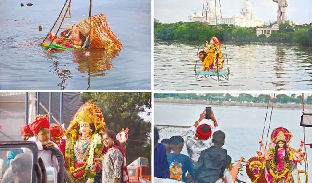 Tension at Akbarbagh, during Durga idol immersion procession