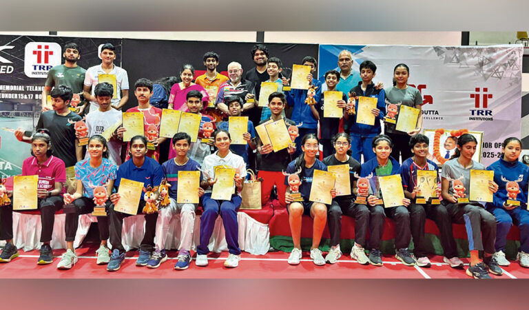 Srichethan, Manya emerge champions in Sudhakar Memorial badminton