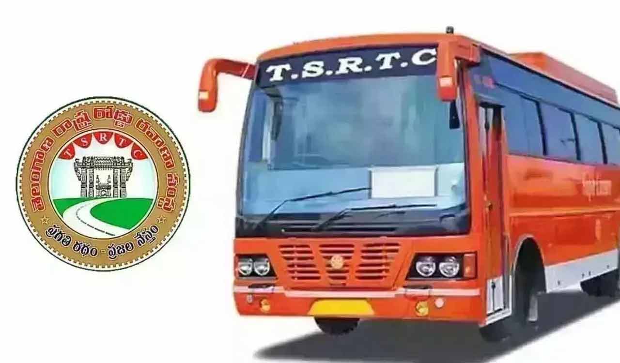 BRS MLAs travel in RTC bus to protest fare hike