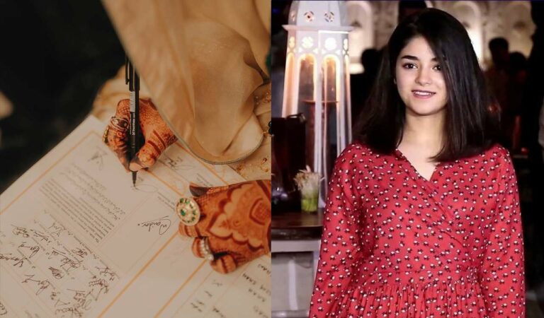 ‘Dangal’ actress Zaira Wasim says ‘Qubool Hai’, shares first photos after nikah