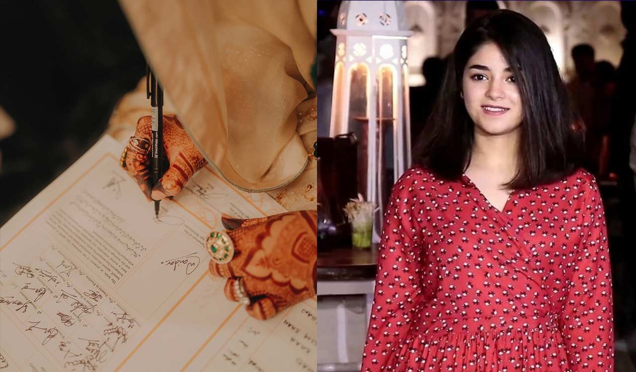 ‘Dangal’ actress Zaira Wasim says ‘Qubool Hai’, shares first photos after nikah