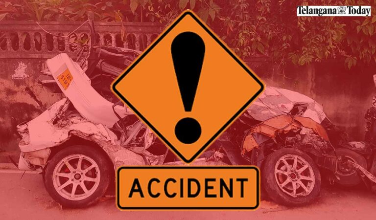 CRPF jawans escape death after vehicle catches fire in Hyderabad